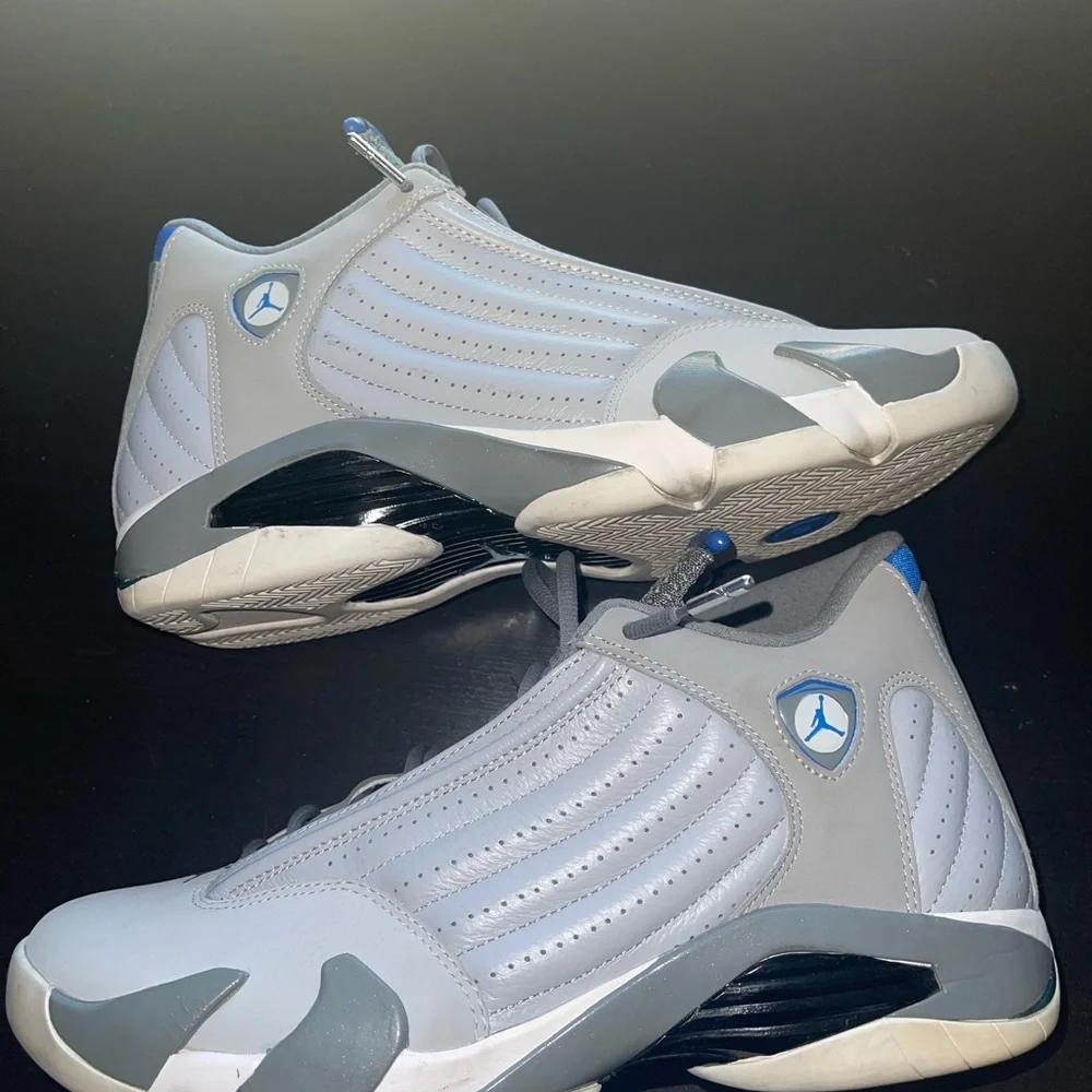 Air Jordan 14 Wolf Grey Shoes Men’s Size 11 - Picture 2 of 4